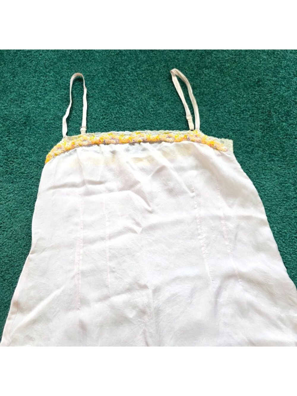Dosa 100% Silk Slip Dress Size 3 Embroidery Vintage-Inspired Boho Style - Picture 3 of 11